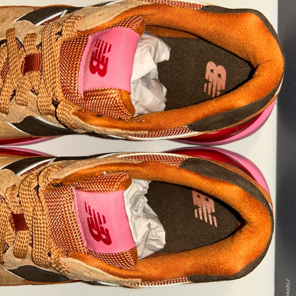 New Balance Brown and Pink Athletic Shoes Men’s Size 8 - Picture 2 of 8